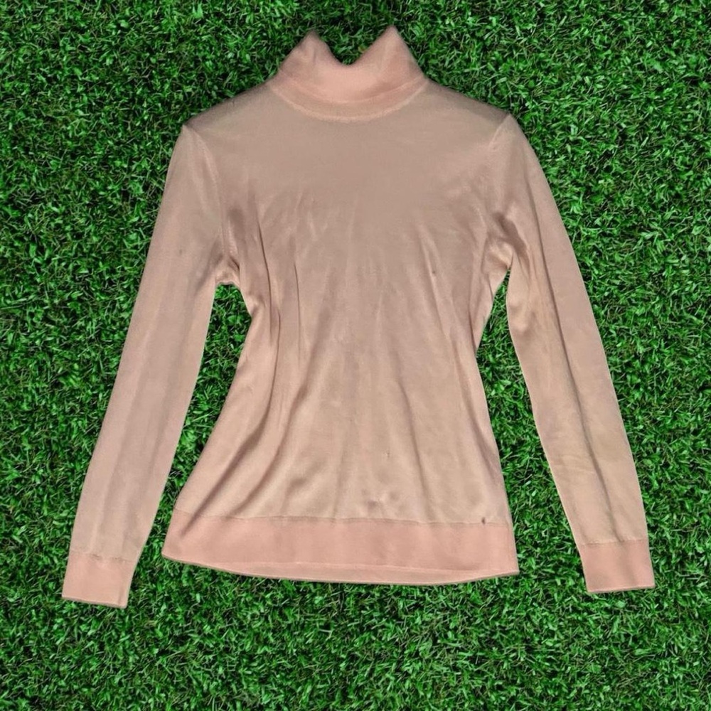 Elegant Pink Turtleneck Sweater